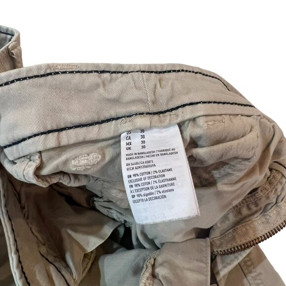 Men's American Eagle Outfitter Classic Active Flex Khaki Shorts Size 30‎ - Picture 4 of 4